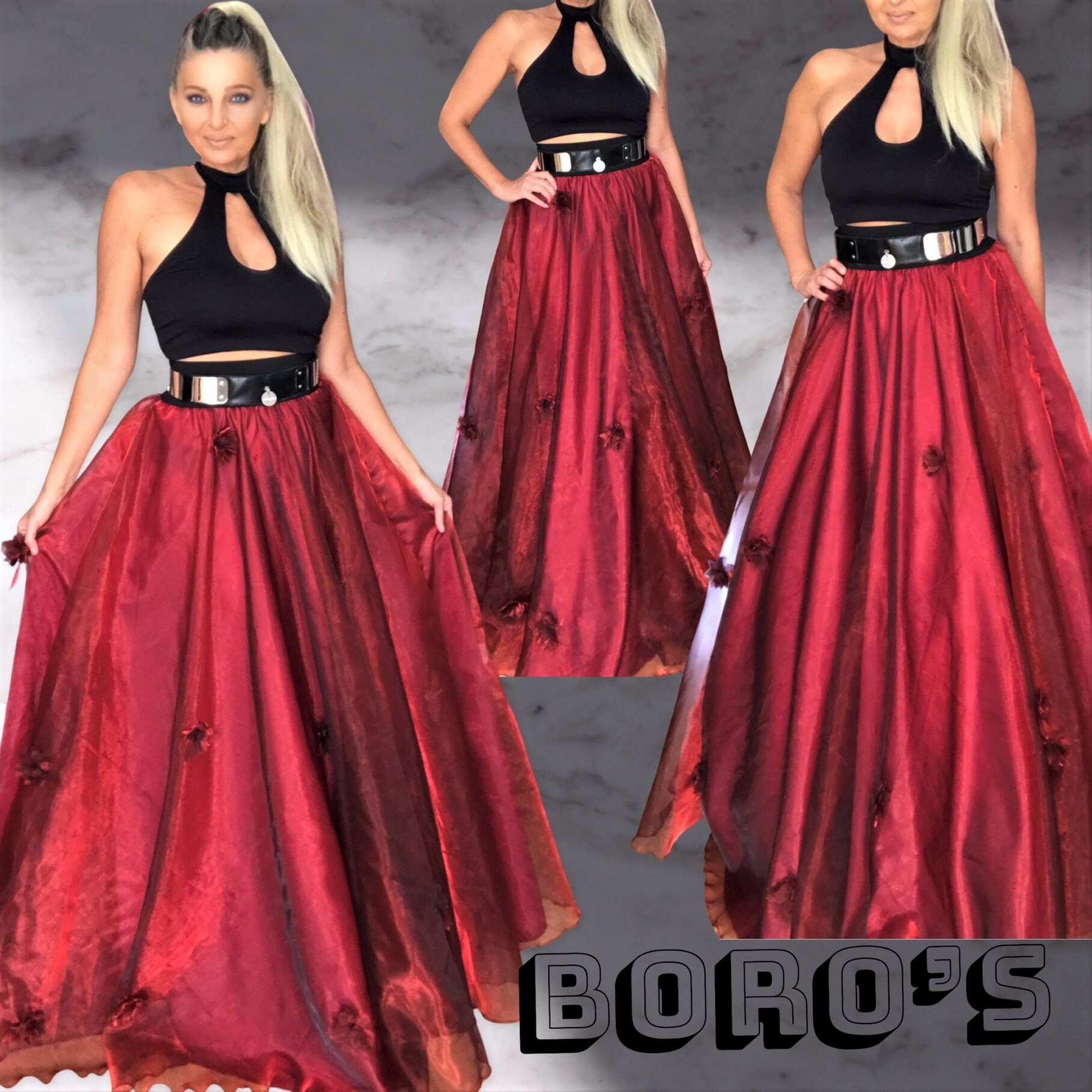 Dlouhá společenská sukně BOROS SK-L-ORG 06